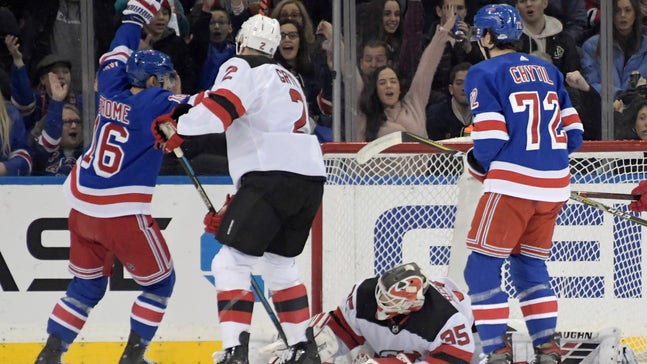Rangers too much for rival Devils 5-2